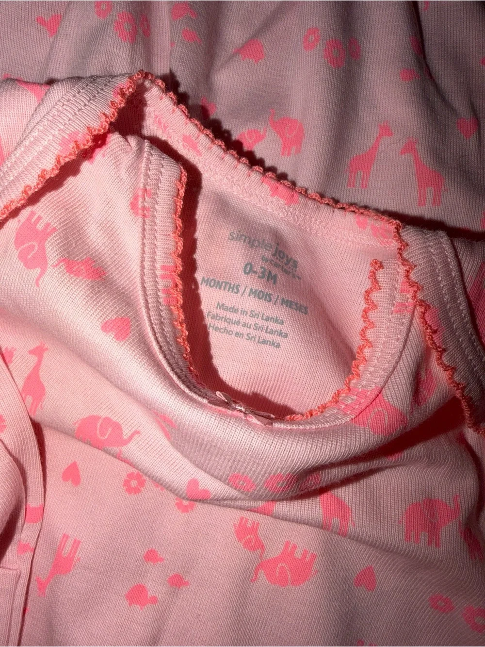 Simple Joys by Carter’s Baby Gown Set 3 Pack 0-3M Floral Swan Safari NWOT